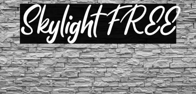 Skylight FREE Font examples