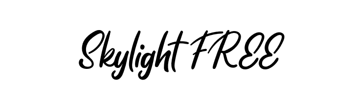 SkylightFREE  Frei Schriftart Herunterladen