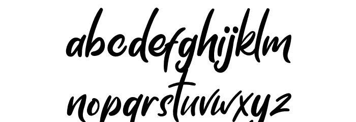 SkylightFREE Font LOWERCASE