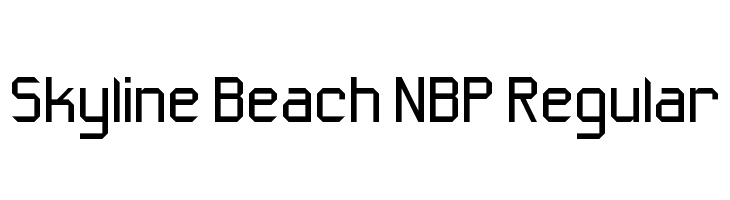 Skyline Beach NBP Regular Font