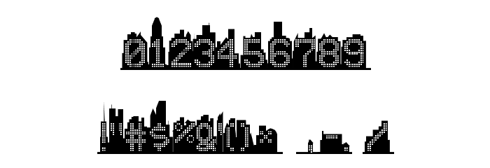 Skyline Font Alte caractere