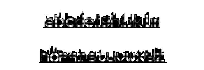 Skyline Font Litere mici