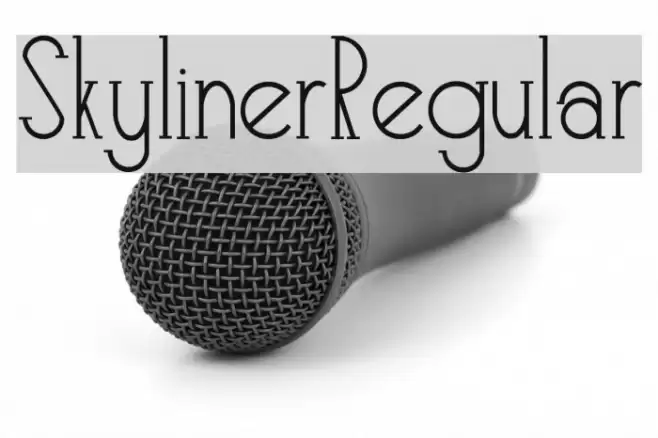 Skyliner-Regular Font examples