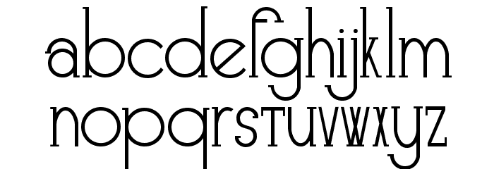Skyliner-Regular Font LOWERCASE