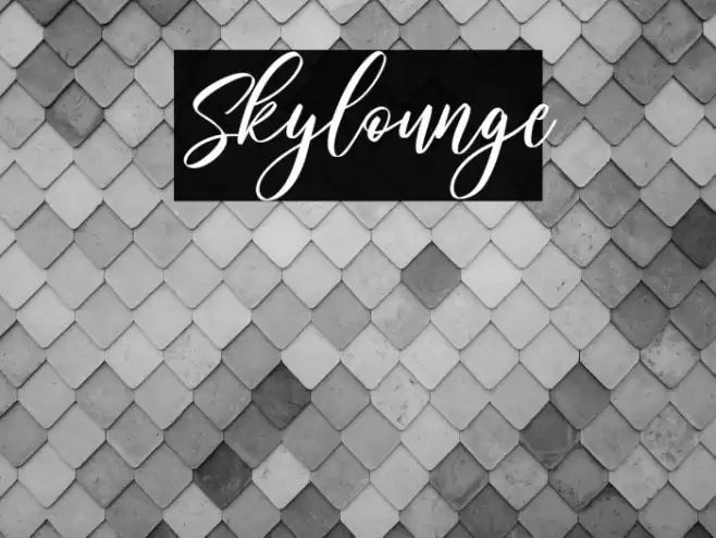 Skylounge Font examples