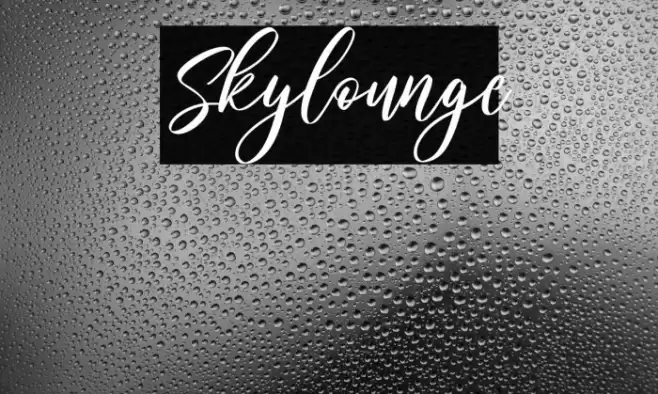 Skylounge Font examples