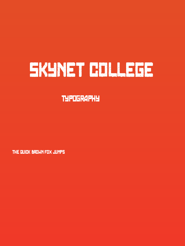 Skynet College Poster
