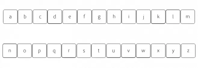 Skynet.Enterprise - Regular Keyboard Schriftart Kleinbuchstaben