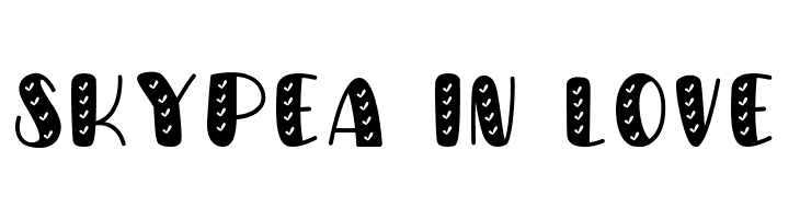 Skypea in Love  Frei Schriftart Herunterladen