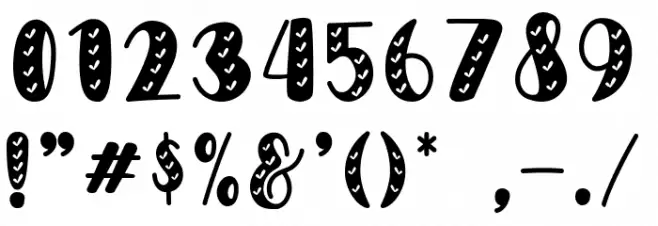 Skypea in Love Font OTHER CHARS