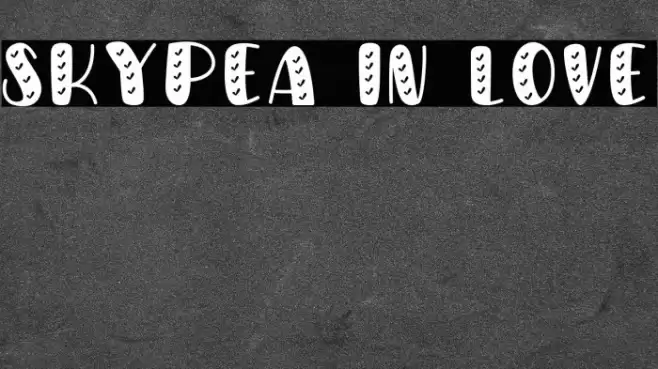 Skypea in Love Font examples