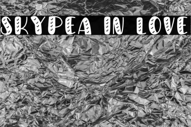 Skypea in Love Font examples