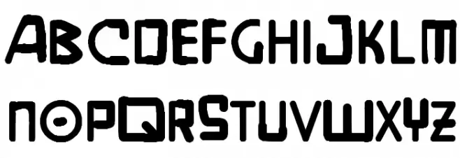 Skyrimouski Regular Font Litere mari