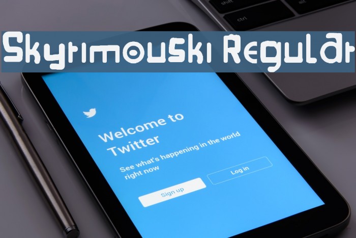 Skyrimouski Regular Font examples