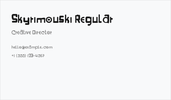 Skyrimouski Regular Business Card