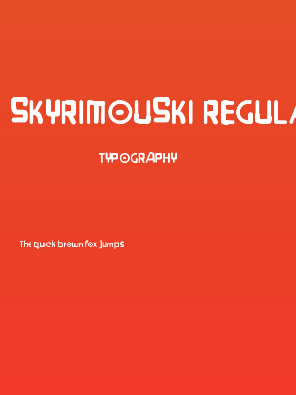 Skyrimouski Regular Poster