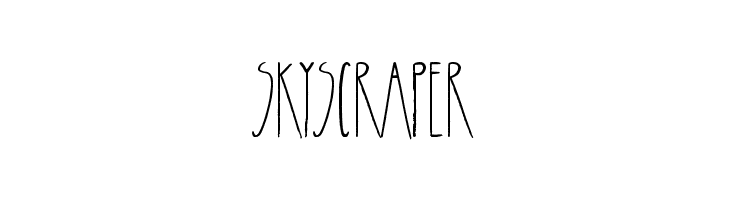 Skyscraper  font caratteri gratis