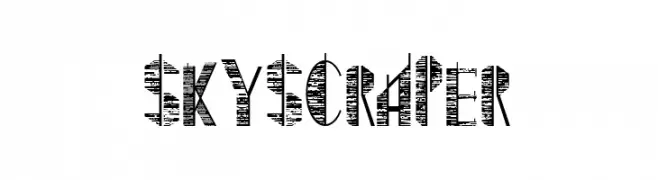 Skyscraper  Frei Schriftart Herunterladen