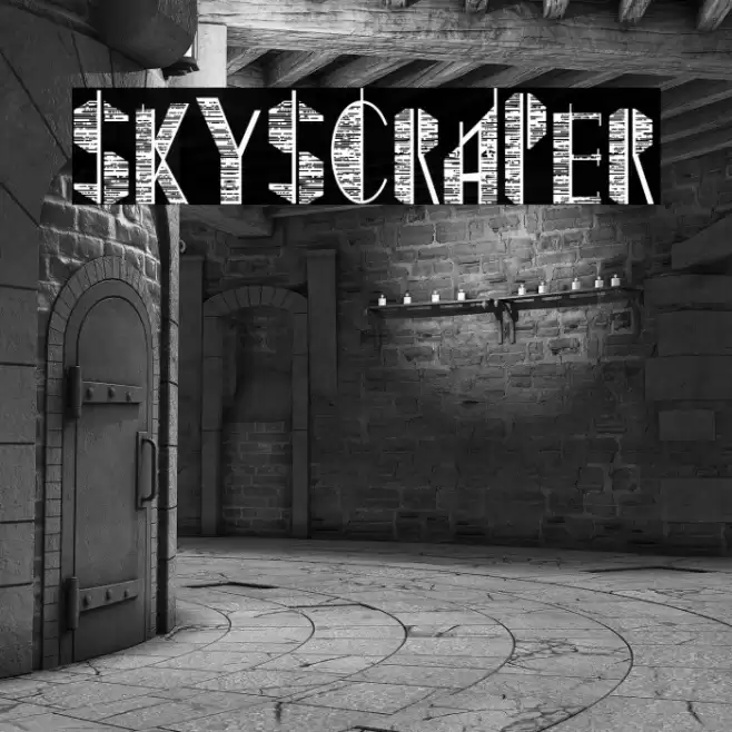 Skyscraper Font examples