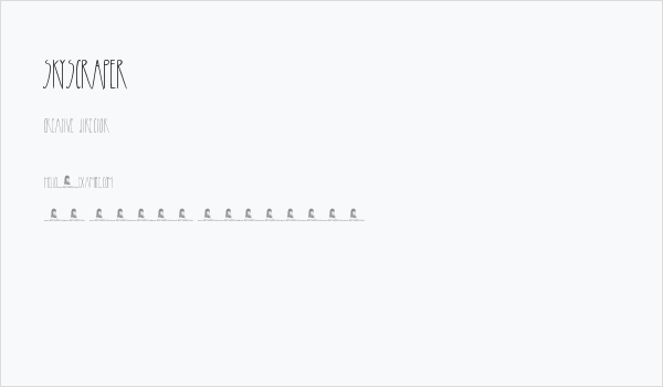 Skyscraper Business Card