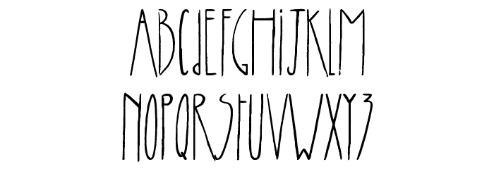 Skyscraper Font LOWERCASE