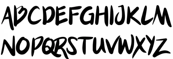 Skytark Font UPPERCASE