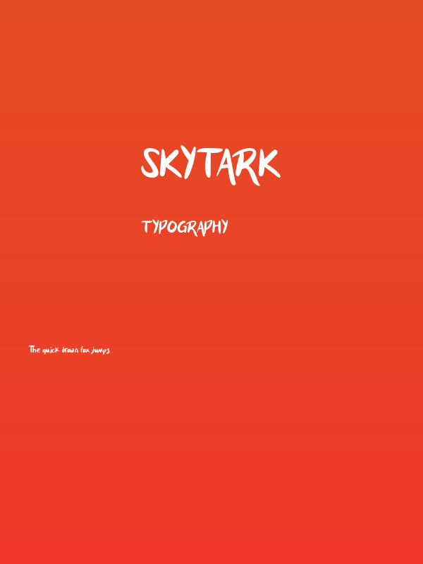 Skytark Poster