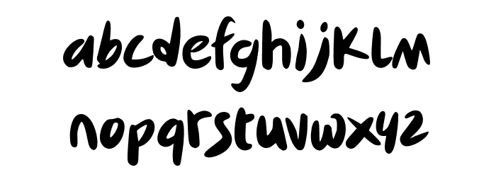 Skytark Font LOWERCASE