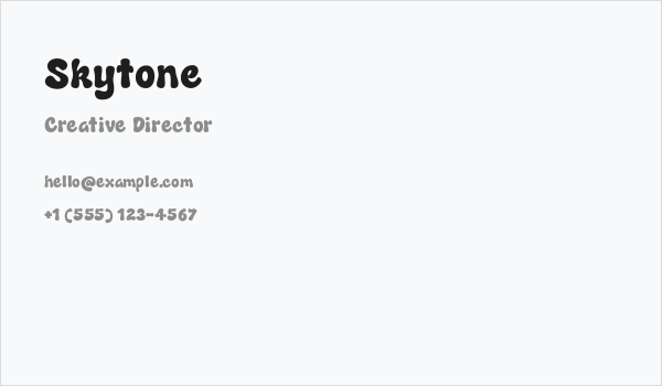 Skytone Business Card