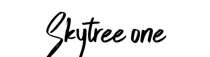 Skytree one  フリーフォントのダウンロード