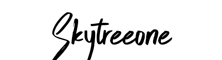 Skytreeone  font caratteri gratis