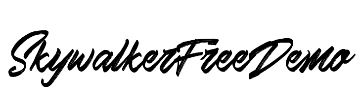 Skywalker Free Demo Font