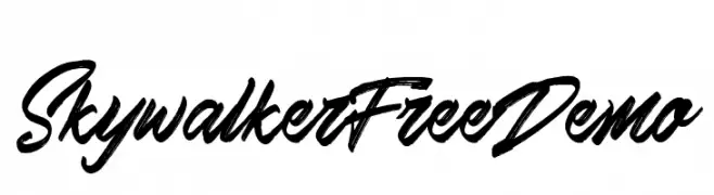 Skywalker Free Demo  font caratteri gratis