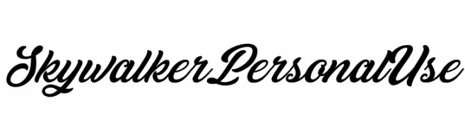 Skywalker Personal Use   Fuentes Gratis Descargar