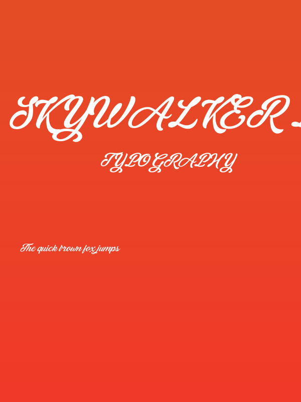 Skywalker Personal Use  Poster