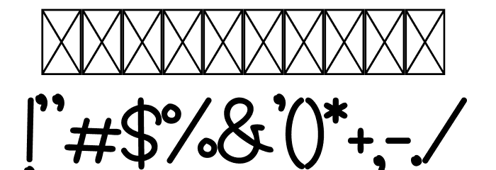 Skywave Free Font OTHER CHARS
