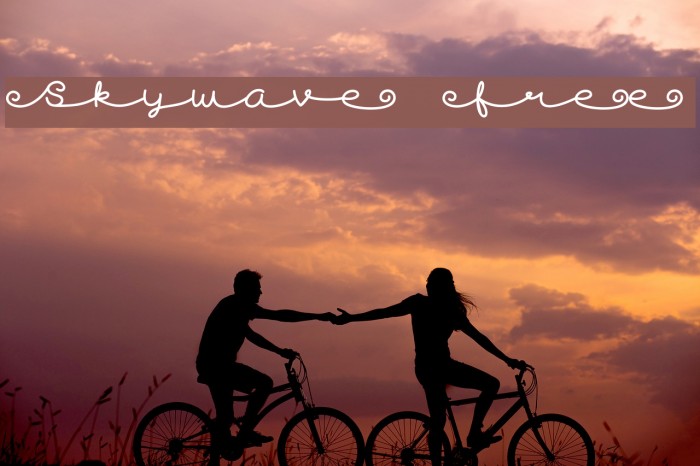 Skywave Free Font examples