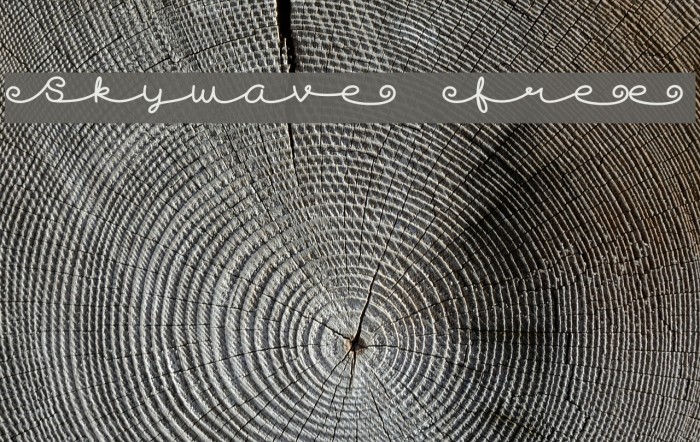 Skywave Free Font examples