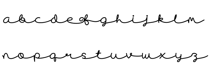 Skywave Free Font LOWERCASE