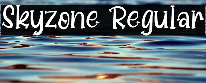 Skyzone Regular Example 1