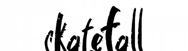 skate fall  Frei Schriftart Herunterladen