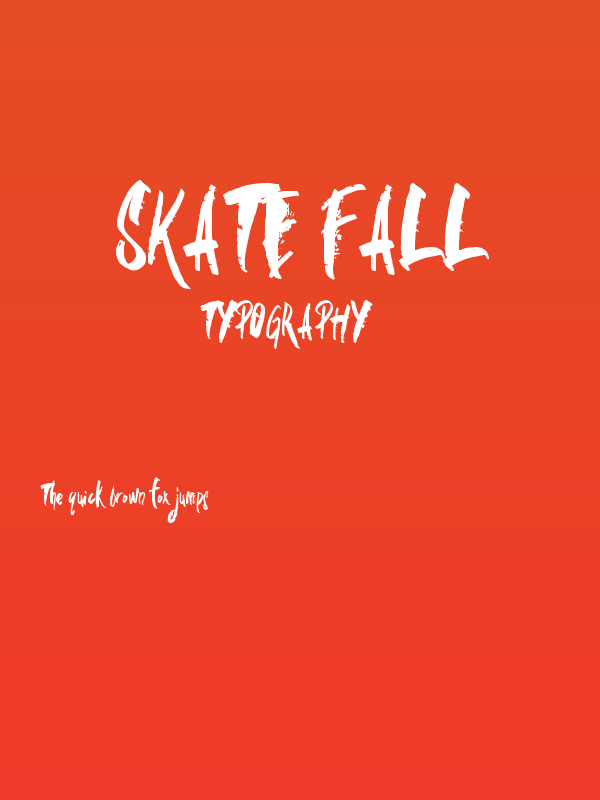 skate fall Poster