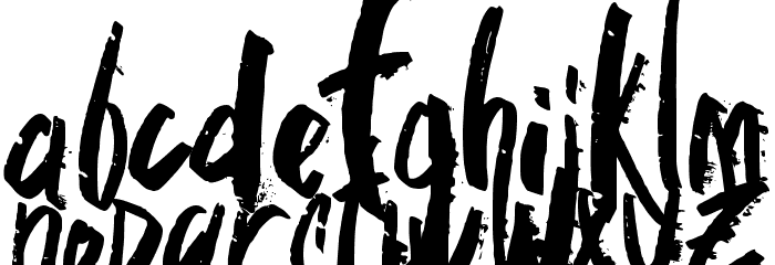skate fall Font LOWERCASE