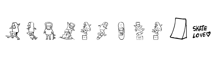 skatelove 2.0  免费字体下载