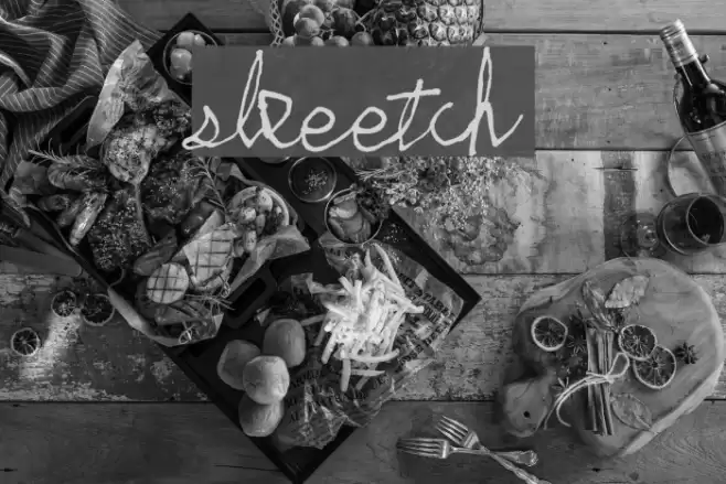 skeetch फ़ॉन्ट examples