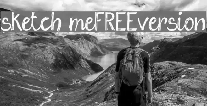 sketch me_FREE-version Font examples