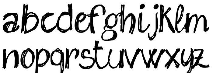 sketch me_FREE-version Font LOWERCASE