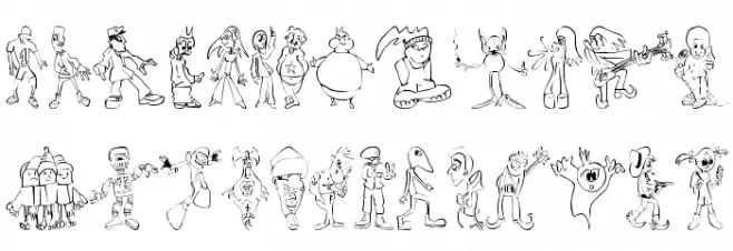 sketchcore 字体 大写