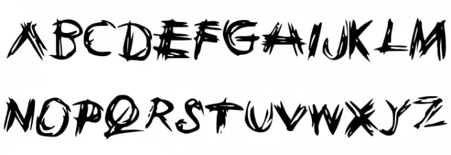 sketchie Schriftart Groß