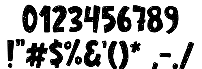 sketchyinsnow Font OTHER CHARS
